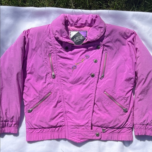 SKITIQUE Jackets & Blazers - Purple Jacket with Embroidered Details
